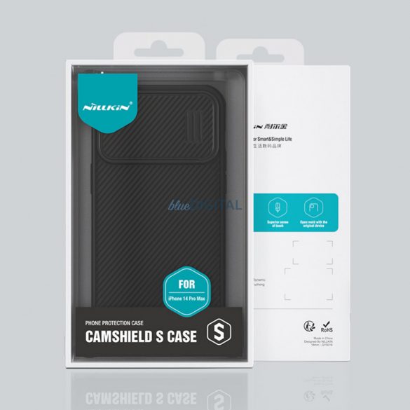 Husa Nillkin CamShield S Case pentru iPhone 14 Pro Max husa blindata husa camera neagra