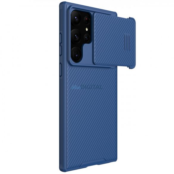 Husă Nillkin CamShield S pentru Samsung Galaxy S23 Ultra Armored Cover Husă pentru cameră albastru