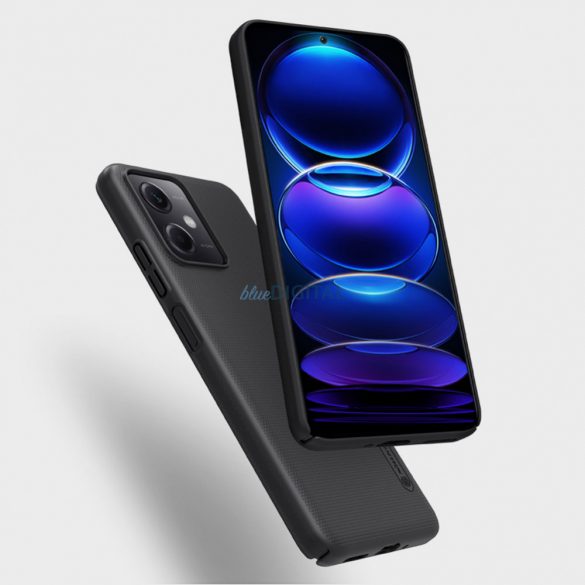 Husa Nillkin Super Frosted Shield pentru Xiaomi Redmi Note 12 5G / Poco X5 5G husa + suport telefon negru