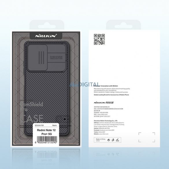 Nillkin CamShield Pro husă husă pentru Xiaomi Redmi Note 12 Pro + Husă cu Husăul camerei negru