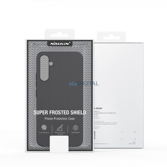 Husă rigidă pentru Samsung Galaxy A34 5G + suport pentru telefon Nillkin Super Frosted Shield - neagră