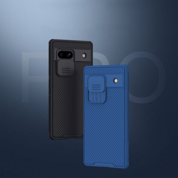 Husă blindată Google Pixel 7a cu Husă pentru cameră Nillkin CamShield Pro Husă - Negru