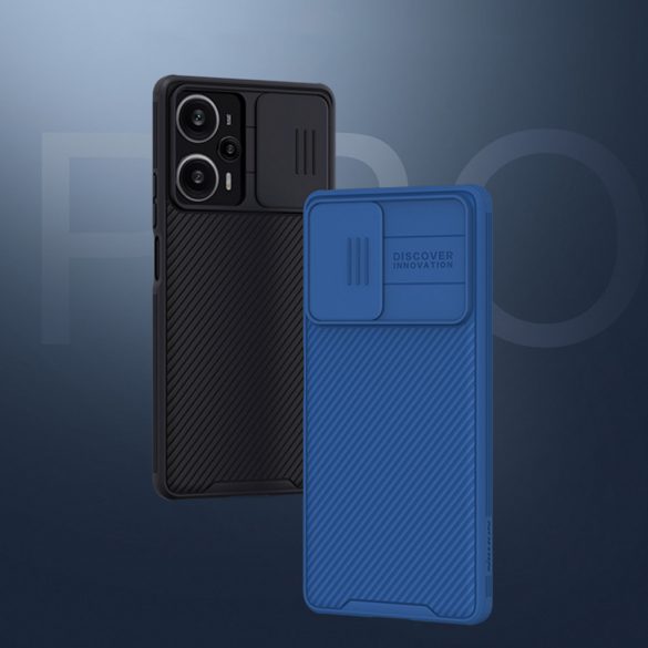 Xiaomi Redmi Note 12 Turbo / Xiaomi Poco F5Husăblindată cu Husă pentru cameră Nillkin CamShield Pro Husă - Negru