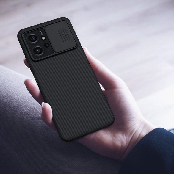 Xiaomi Redmi Note 12Husăblindată cu Husă pentru cameră Nillkin CamShield Husă - negru