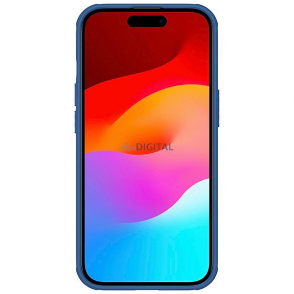 Husa Nillkin Super Frosted Shield Pro iPhone 15 Plus - Albastra