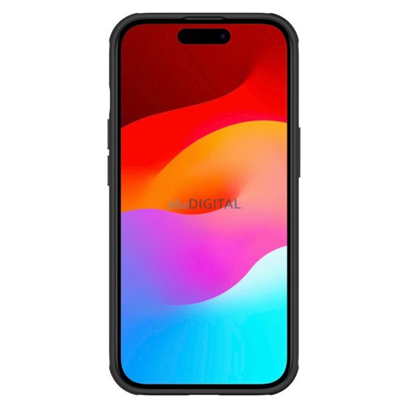 Husă magnetică Nillkin Super Frosted Shield Pro pentru iPhone 15 - neagră