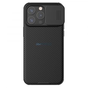 Pancerne și Nillkin CamShield Pro Magnetic Case pentru iPhone 15 Pro cu aparate - czarne