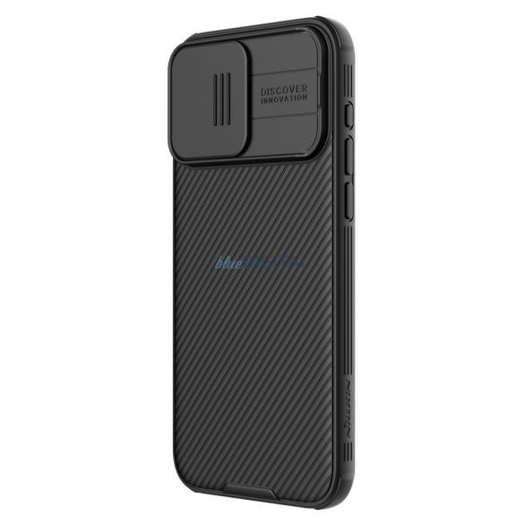 Pancerne și Nillkin CamShield Pro Magnetic Case pentru iPhone 15 Pro cu aparate - czarne