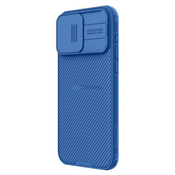 Pancerne și Nillkin CamShield Pro Magnetic Case pentru iPhone 15 Pro pentru aparate - niebieskie