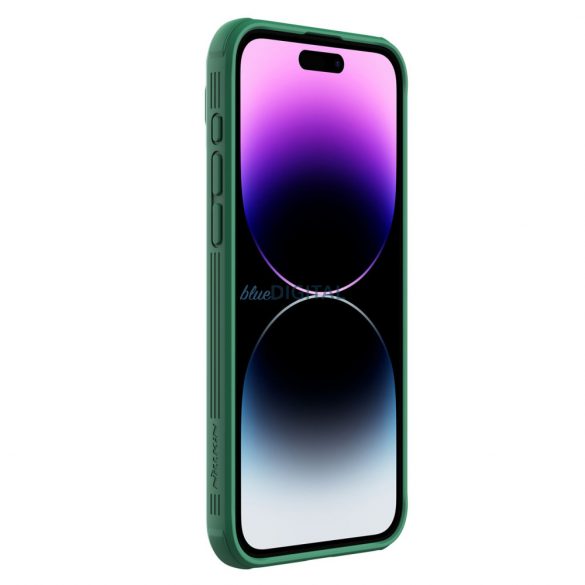 Husă magnetică blindată Nillkin CamShield Pro pentru iPhone 15 Pro cu capac pentru cameră - verde