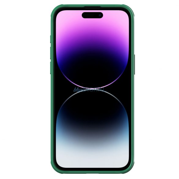 Husă magnetică blindată Nillkin CamShield Pro pentru iPhone 15 Pro cu capac pentru cameră - verde