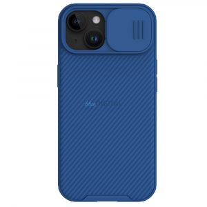 Husă magnetică Nillkin CamShield Pro pentru iPhone 15 Plus cu husă pentru cameră - albastră