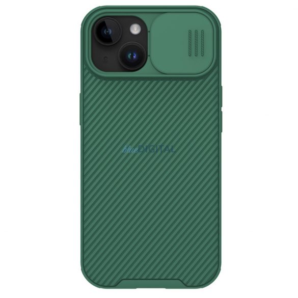 Husă magnetică Nillkin CamShield Pro pentru iPhone 15 Plus cu husă pentru cameră - verde