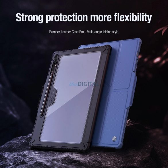 Husa Nillkin Bumper Leather Case Pro pentru Samsung Galaxy Tab S9+ - neagra