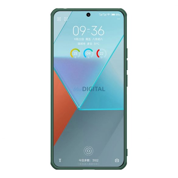 Husă Nillkin Super Frosted Shield Pro pentru Xiaomi Redmi Note 13 Pro 5G / Poco X6 5G - verde