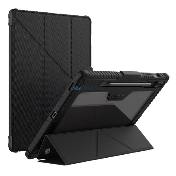 Husa Nillkin Bumper Leather Case Pro pentru Samsung Galaxy Tab S9 FE+ - neagra