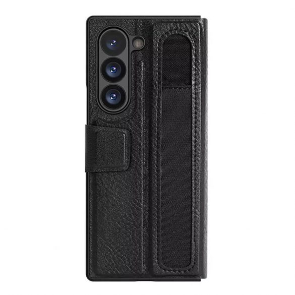 Husa din piele Nillkin Aoge pentru Samsung Galaxy Z Fold 6 5G - neagra