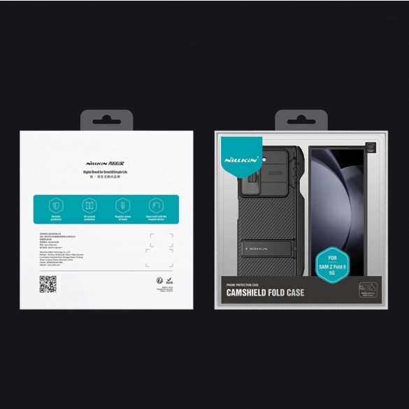 Husă Nillkin CamShield Fold pentru Samsung Galaxy Z Fold 6 5G cu suport pentru stylus - neagră