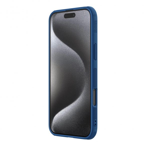 Husa Nillkin Super Frosted Shield Pro pentru iPhone 16 Pro - albastra