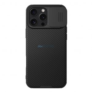 Husă Nillkin CamShield Pro cu protecție pentru obiectivul camerei foto pentru iPhone 16 - negru