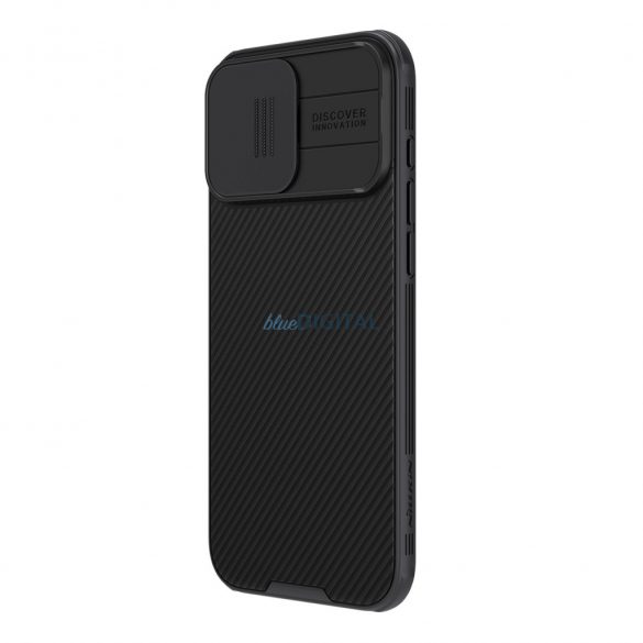 Husă Nillkin CamShield Pro cu protecție pentru obiectivul camerei foto pentru iPhone 16 - negru