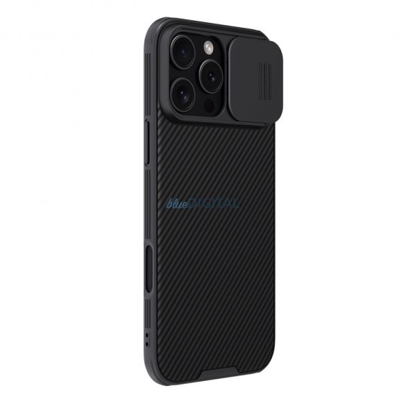 Husă Nillkin CamShield Pro cu protecție pentru obiectivul camerei foto pentru iPhone 16 - negru