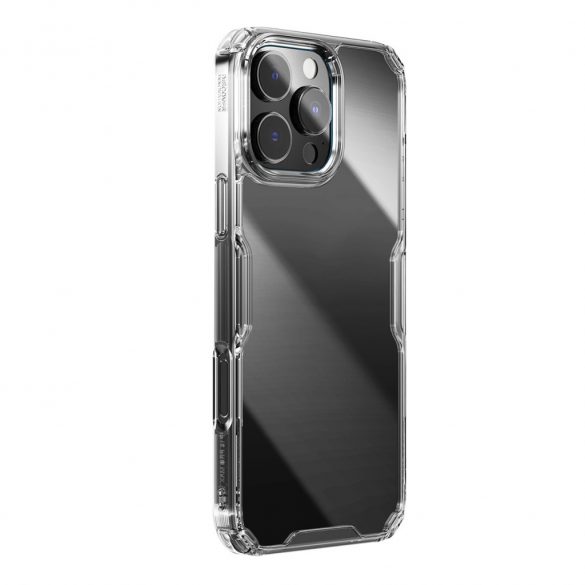 Husa Nillkin Nature Pro pentru iPhone 16 Pro - transparenta si alba