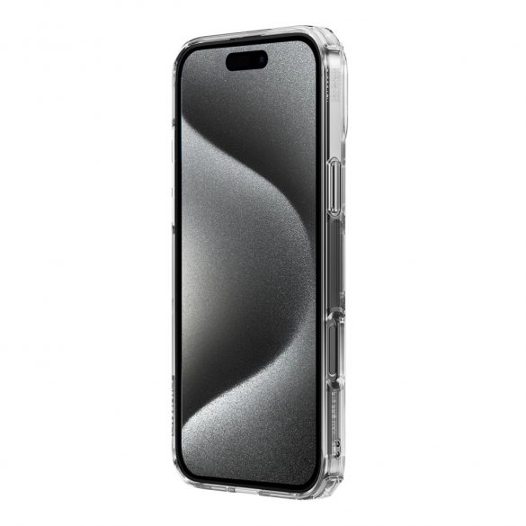 Husa Nillkin Nature Pro pentru iPhone 16 Pro - transparenta si alba