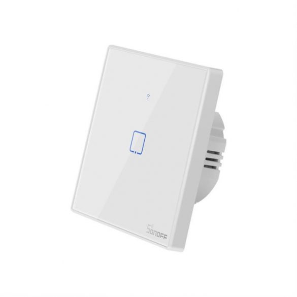 Sonoff T2EU1C-TX Comutator comutator tactil pentru un singur canal Buton Wi-Fi Alb (IM190314015)