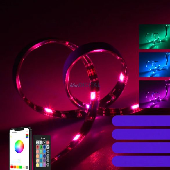 Kit Sonoff L2-2M bandă LED impermeabilă inteligentă 2m RGB telecomandă sursă de alimentare Wi-Fi