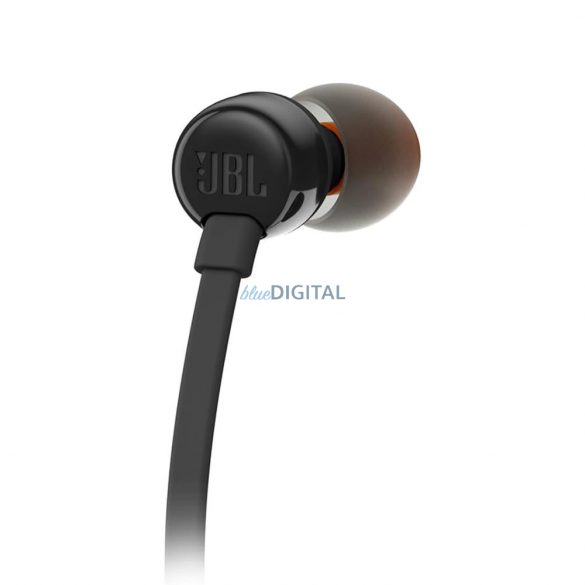 Căști intraauriculare JBL Tune 110 cu mini mufă de 3,5 mm și telecomandă - negru