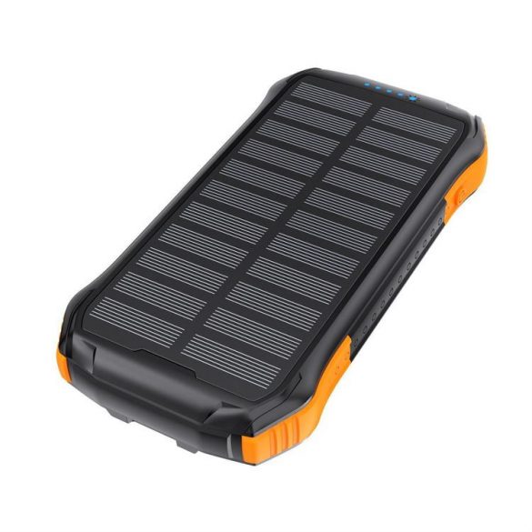 Choetech powerbank solar cu încărcare inductivă 10000mAh Qi 5W portocaliu (B659)