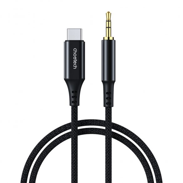 Choetech AUX008 Cablu USB-C / mini jack 3.5mm 2 m - negru