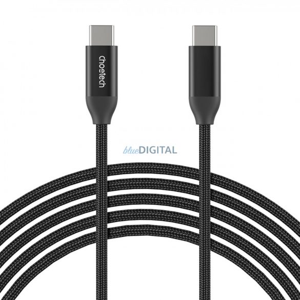 Cablu de încărcare și date Choetech USB-C - USB-C PD3.1 240W 480 Mbps 2m negru (XCC-1036)