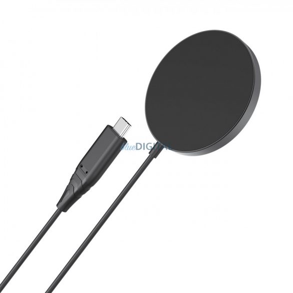 Încărcător wireless magnetic Choetech 15W MagSafe pentru iPhone 12/13/14 negru (T518-F-BK)