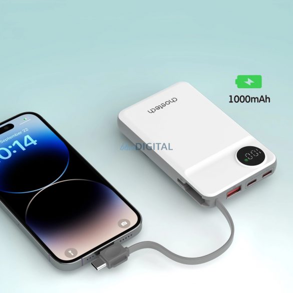 Choetech B695 powerbank 10000mAh - alb