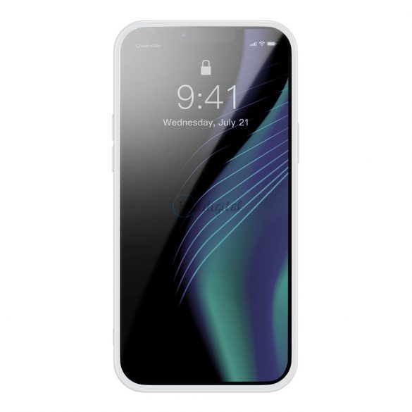 Husă pentru telefon Baseus Crystal pentru iPhone 13 Pro cu cadru TPU gri (ARJT000413)