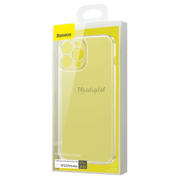 Husă de protecție din sticlă mată Baseus pentru iPhone 13 Pro Max transparent (ARWS000202)