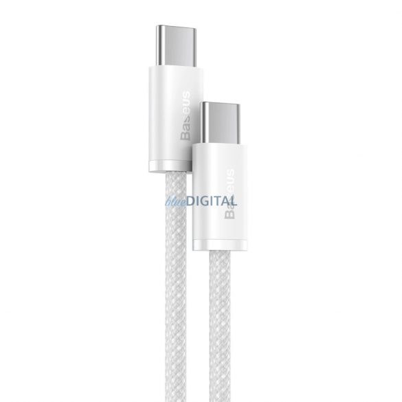 Cablu Baseus Dynamic Series USB-C / USB-C 100W 1 m - alb