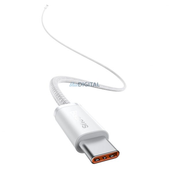 Cablu Baseus Dynamic Series USB-C / USB-C 100W 1 m - alb