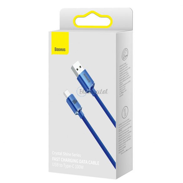 Cablu de date cu încărcare rapidă USB tip A la USB tip C100W 1,2m albastru (CAJY000403)