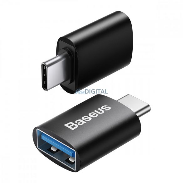 Baseus Ingenuity Series adaptor USB tip C la USB-A 3.2 gen 1 negru (ZJJQ000001)