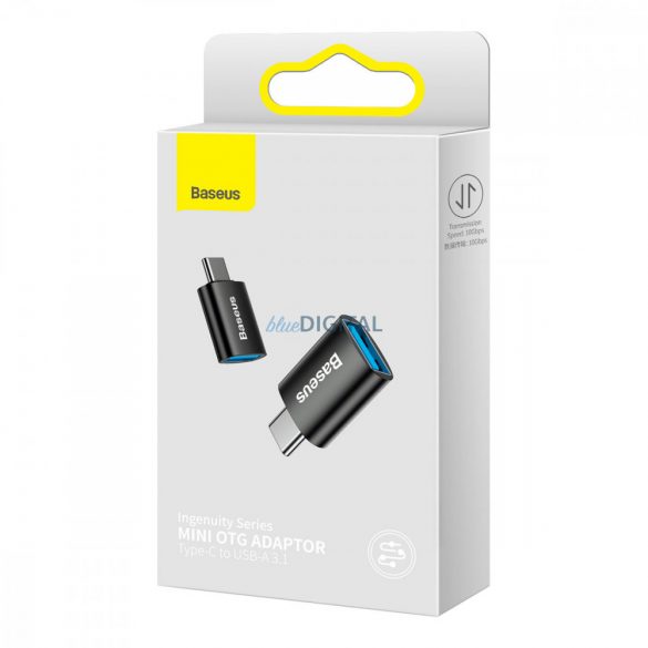 Baseus Ingenuity Series adaptor USB tip C la USB-A 3.2 gen 1 negru (ZJJQ000001)