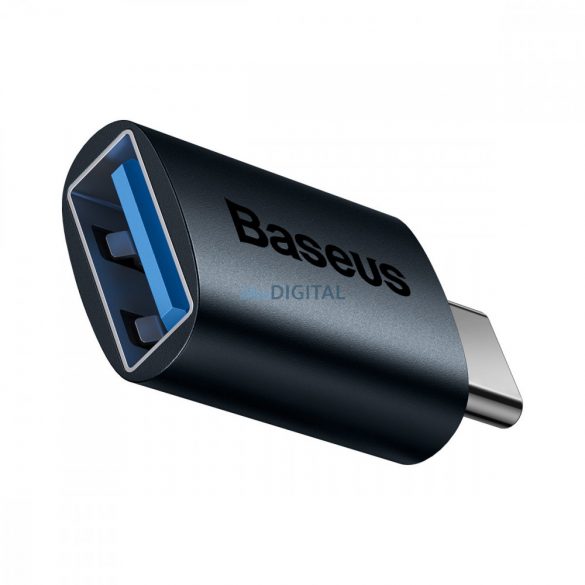 Adaptor Mini OTG din seria Baseus Ingenuity de tip C la USB-A 3.1 albastru