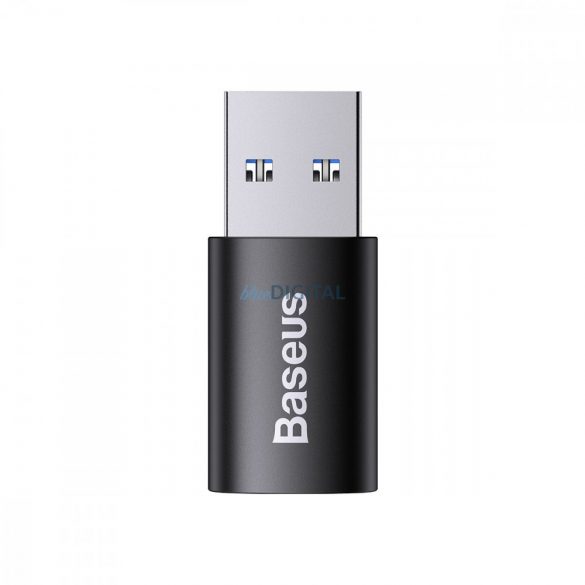 Baseus Ingenuity Series Mini USB 3.1 OTG la adaptor USB tip C negru (ZJJQ000101)