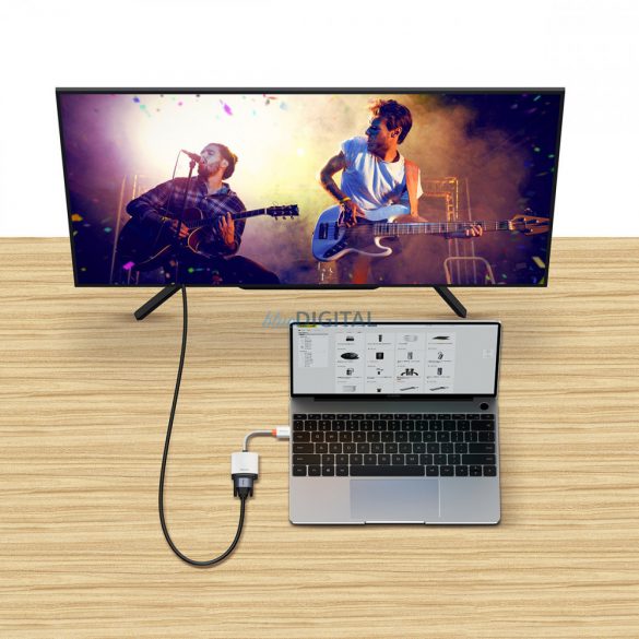 Adaptor de mufă din seria Baseus Lite HDMI la VGA + mini mufă 3,5 mm / sursă de alimentare micro USB alb (WKQX010102)