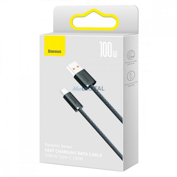 Cablu USB Baseus Dynamic Series - USB tip C 100W 1m gri (CALD000616)