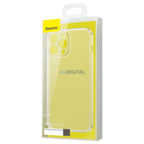 Husă din sticlă mată Baseus pentru husă rigidă pentru iPhone 13 pro cu cadru de gel transparent (arws000702)