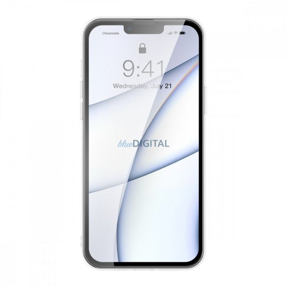 Husă din sticlă mată Baseus pentru husă rigidă pentru iPhone 13 pro cu cadru de gel transparent (arws000702)