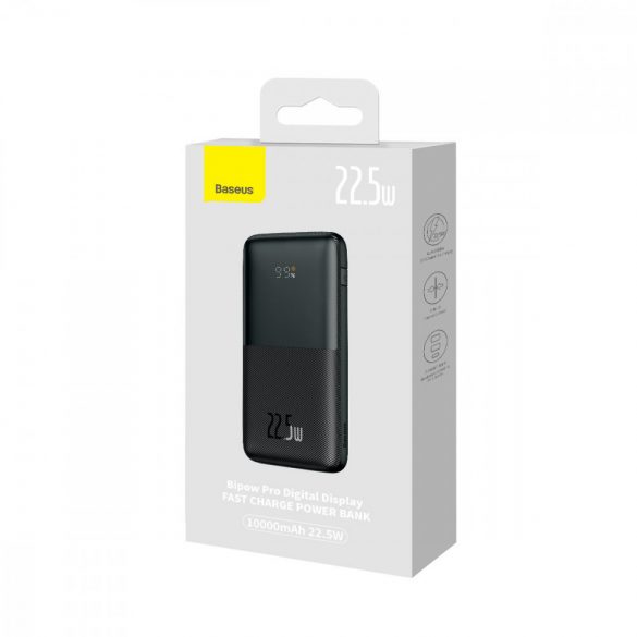 Powerbank Baseus Bipow Pro 10000mAh 22.5W + cablu USB 3A 0.3m negru (PPBD040001)